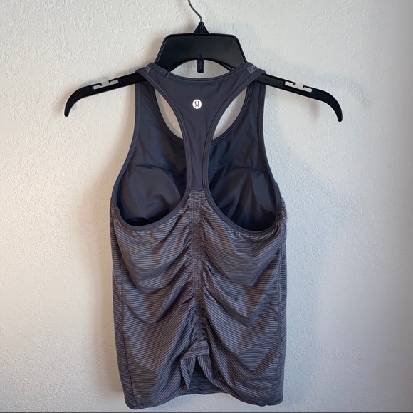 Lululemon Ruche Of Adrenaline Tank Gray Size 4 - Picture 9 of 14